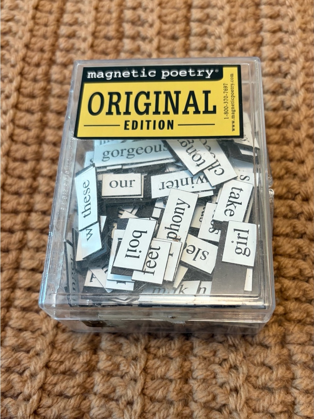 Magnetic Poetry Original Edition Magnetic Word Kit - Yellow Label